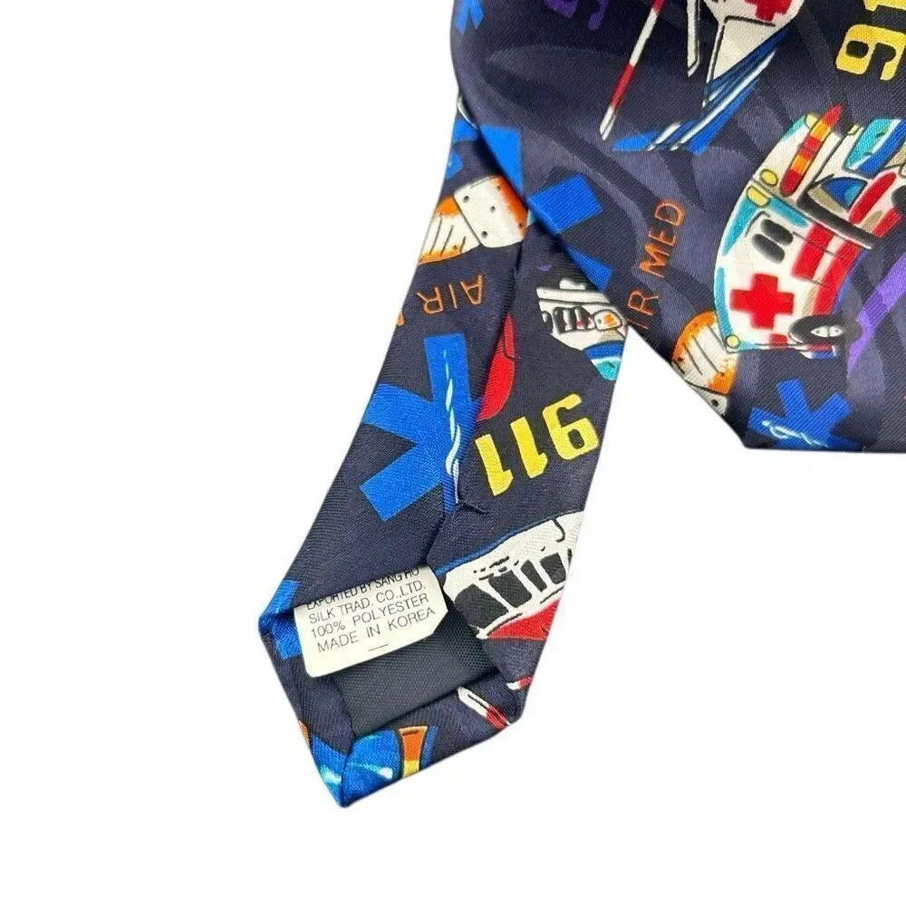 EMS 911 Firefighter Flight Crew First Responders Tie Fratello